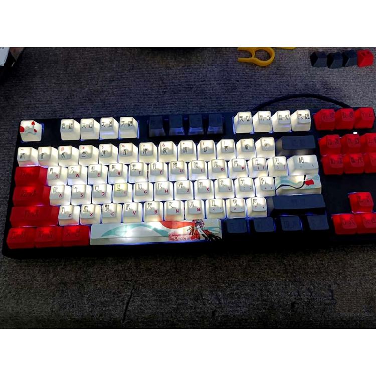 104Keys OEM Profile Custom Keycap PBT Dye Sublimation for Mechanical Keyboard