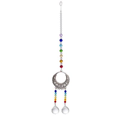 Car Hanging Crystal Pendant Home Wall Hanging Shining Decor Drop Ornament with Beads