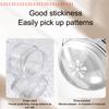 Heart-shaped Nail Stamper With Scraper Jelly Silicone Head Stamp for French Nails Printing Nail Art Stamping Plate Manicure