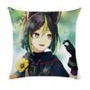 40/45/50cm Genshin Kissenbezüge Wohnheim Sofa Nachttisch Kissenbezug Cartoon Anime Heimdeko Dekokissenbezug