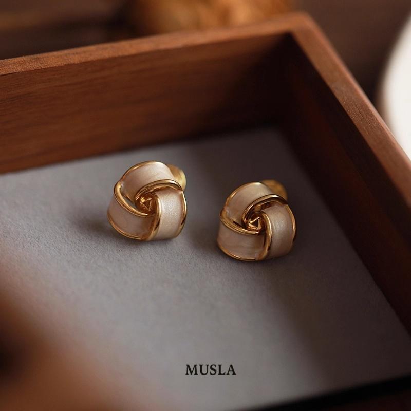 Musla Design Jewelry Cilp Earrings Fashion Dorp Earrings For Women