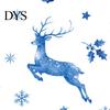 Blue Christmas Theme Party Supplies Watercolor Window Sticker, Non Adhesive Elk Snowflake Tree Removable PVC Holiday Decorations Wall Decal,