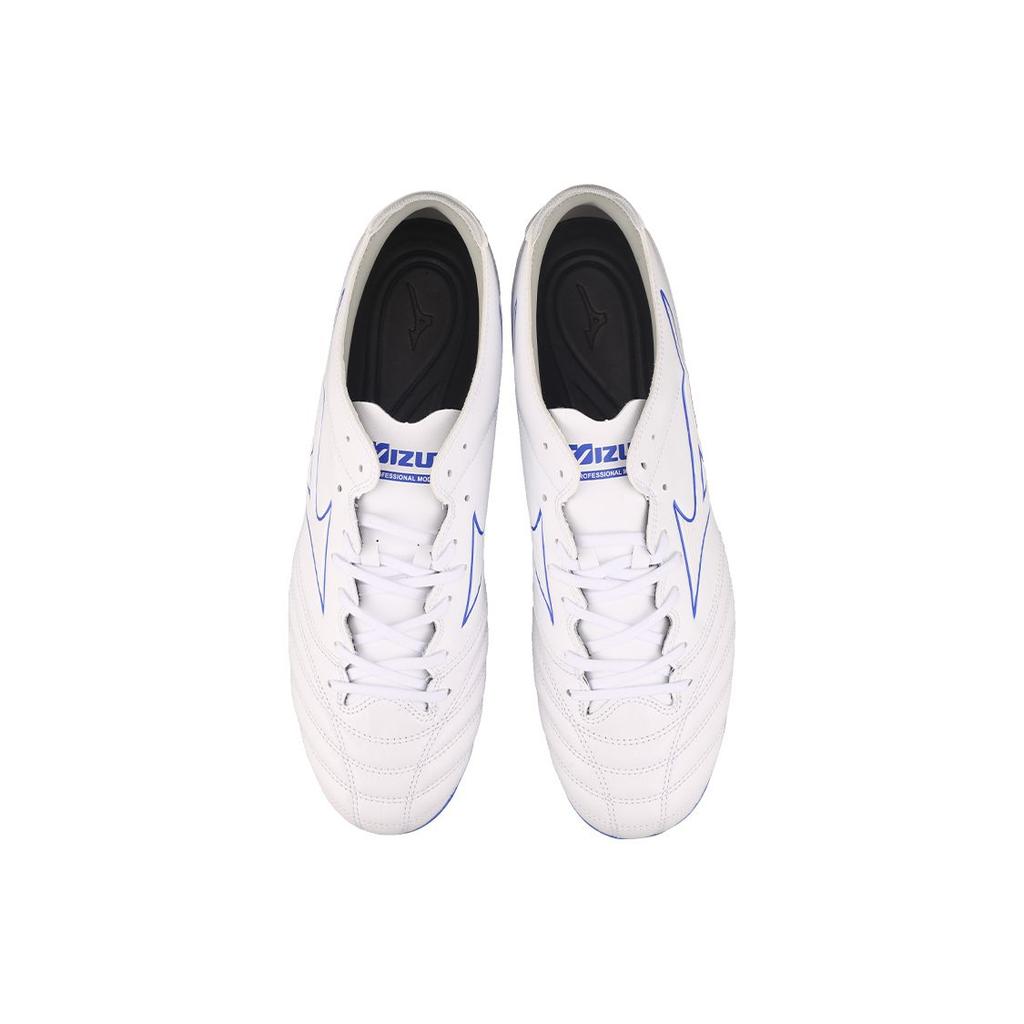 Mizuno Pro 3 Round Toe Lace-Up AG (Rubber Short Studs) Support Balance Shock-Resistant Soccer Shoes Men Soccer Shoes Blue White P1GA228425