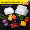 Transparent Disposable Fruit & Vegetable Tray - Fresh Food Packaging Box Without Lid