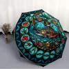 Festival Symbols pattern umbrella, portable and foldable design, 8 ribs, a casual accessory for Halloween, Christmas, and birthday gifts.