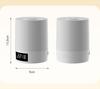 Night Light with Clock , Bedroom Bedside Lamp, Touch Baby Feeding and Eye Protection Sleep Light, Dimmable Charging Desk Lamp