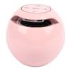 Bluetooth Clock Speaker Round Small Support Memory Card Wireless Alarm Clock Speaker with Radio Night Light