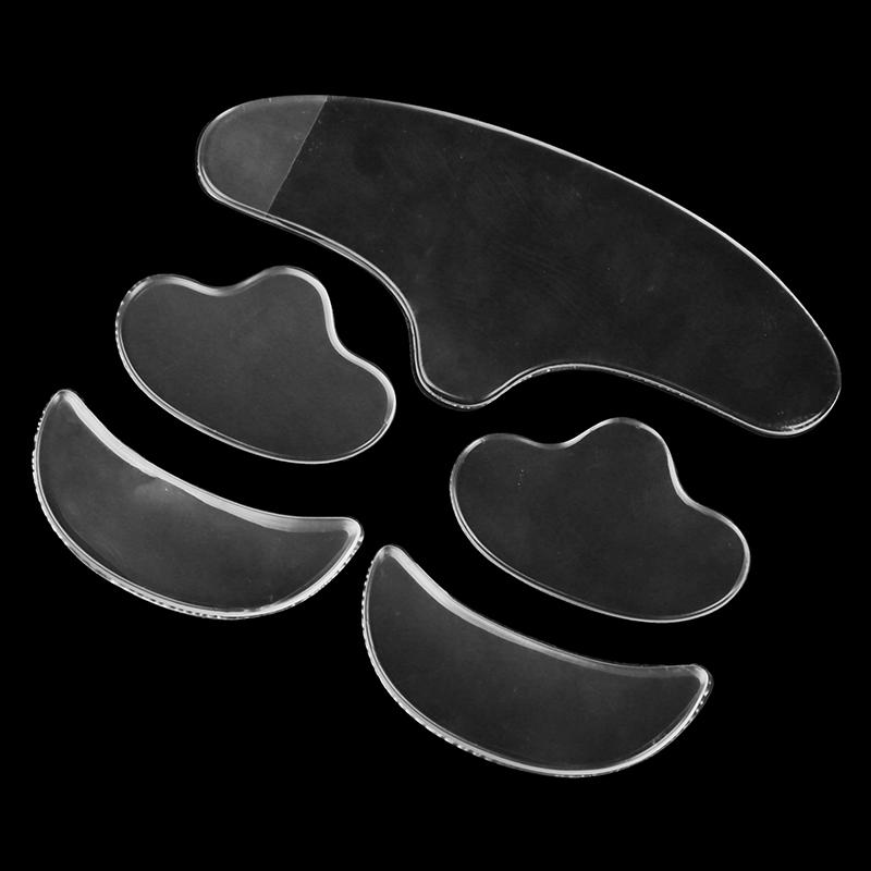 5 Stück Anti-Falten-Pflege-Aufkleber für Gesicht, Stirn, Hals, Augen, Anti-Falten-Pflege, wiederverwendbare Silikon-Patches, Hautlifting-Tool