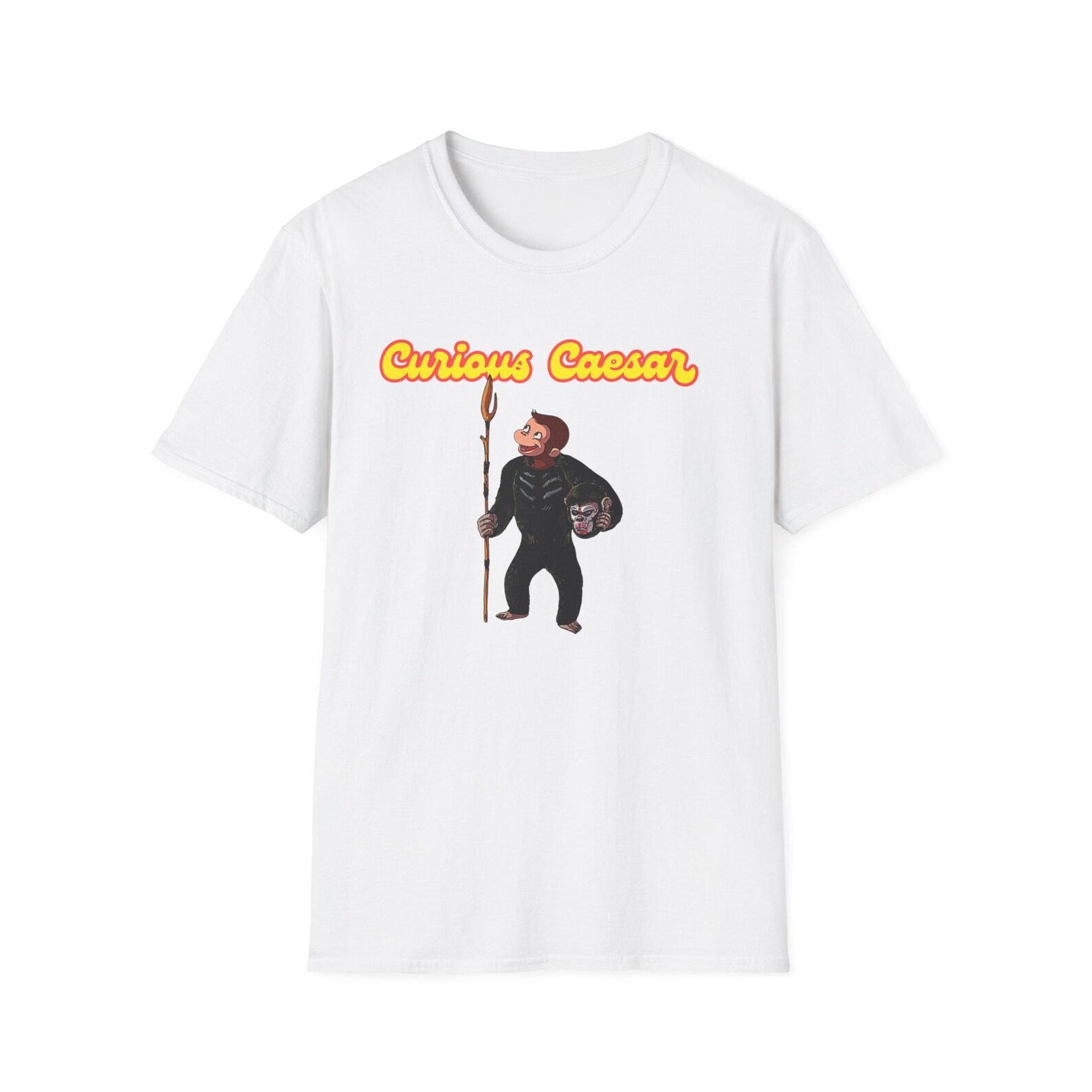 Curious Caesar - Unisex Softstyle T shirt 80s Mashup shirt Curious Caesar T shirt Curious tee S