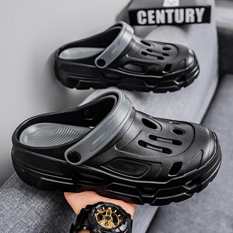 Fashion Summer Trend Mens Slippers Non-Slip Sandals Thick Soft Platform House Shoes Indoor Outdoor Shower Bathroom Slippers Casual Shoes