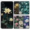 Phone Case For OnePlus 15 13 12 11 10 9 8 7T Pro 13T 13R 12R 10R 9RT 8T Nord 2T CE 2 3 5G Lite Soft Cover Lotus Pattern