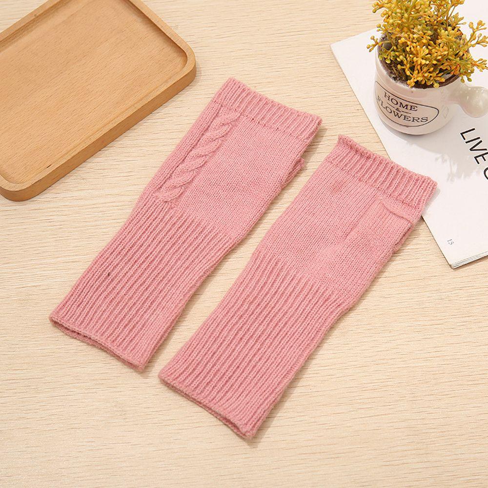 Knitting Wrist Arm Twist Fingerless Gloves Hand Mitten Korean Knitted Gloves Women Arm Warmers