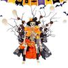 Halloween Skelett Skelett Kürbis Statue Halloween Horror Dekoration Realistischer Schädel Fenster Ornament Für Einzelhandel Veranda Ausstellung