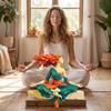 Meditating Nature Goddess Sculpture Sitting Yoga Pose Resin Figurine Home Decoration Indoor Outdoor Art Ornament