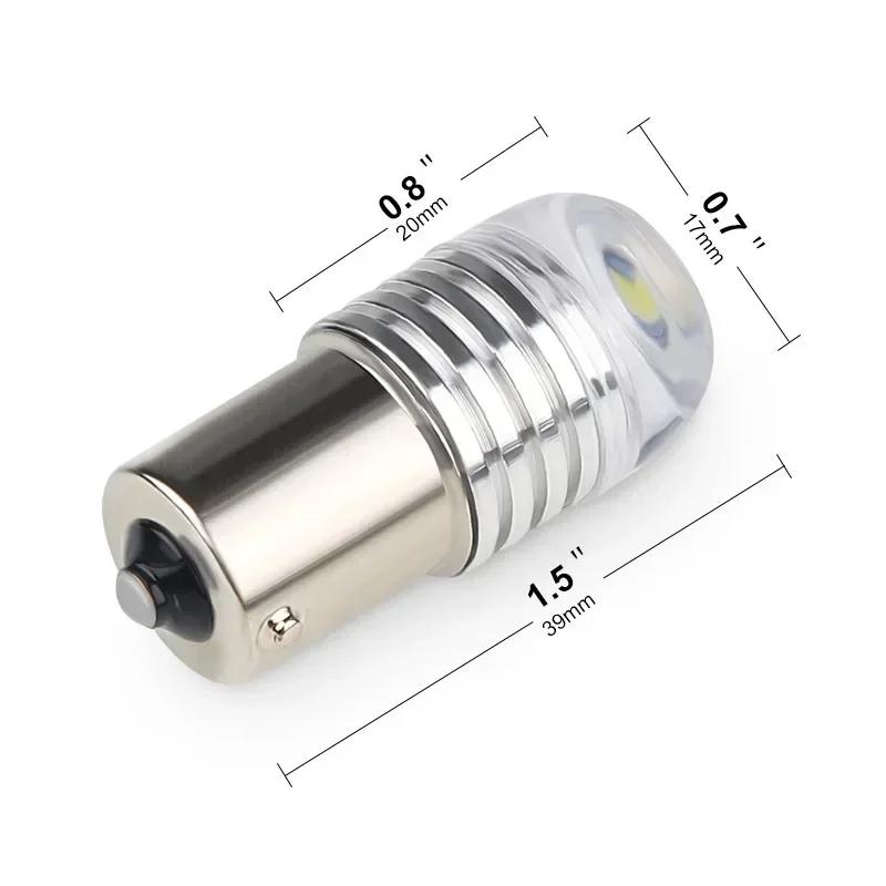 1pc Led Brake Tail Light Flash Motorcycle 12v Parking Tail Brake Bulb Signal Flashing Led Light Trunk Turn Car Reverse