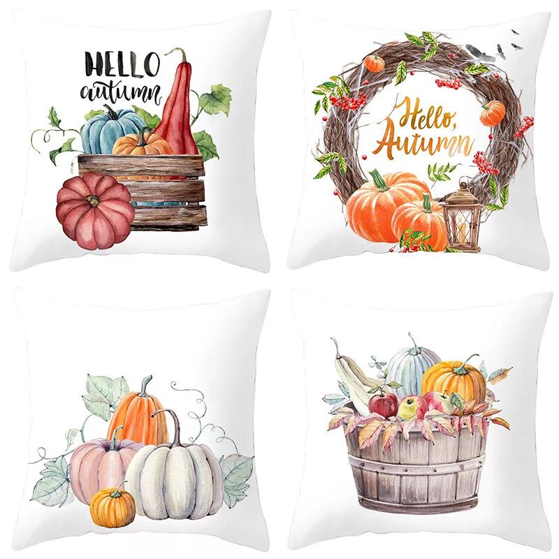 New Thanksgiving Pumpkin Festival Pillow Cover Festive Home Decoration Pillow Cover