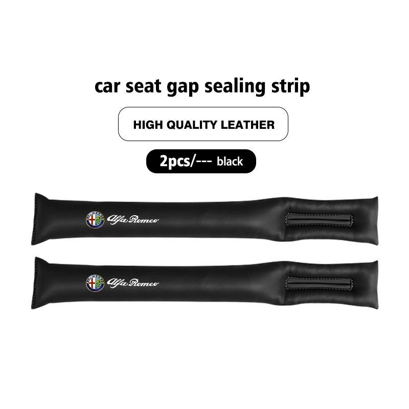 For Alfa Romeo 1/2PCS Leather Car Seat Gap Filler Seat Gap Leak Proof Strip Interior Accsesories Giulia 147 Mito 156 159 166 GT