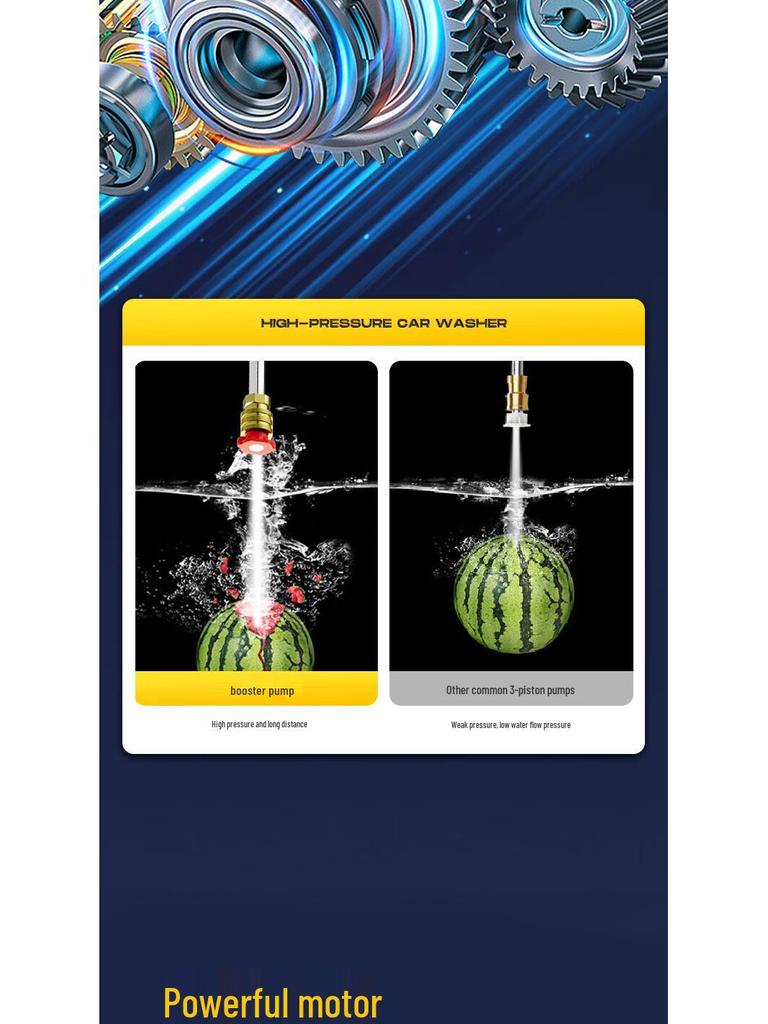 Lithium Battery High Pressure Car Wash Water Gun