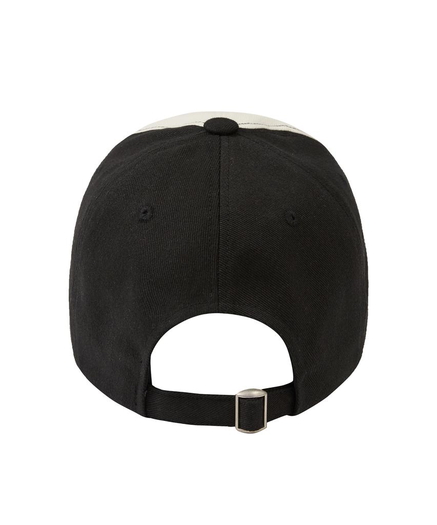 Aejeuyua Star Lettering Studded Ball Cap Black