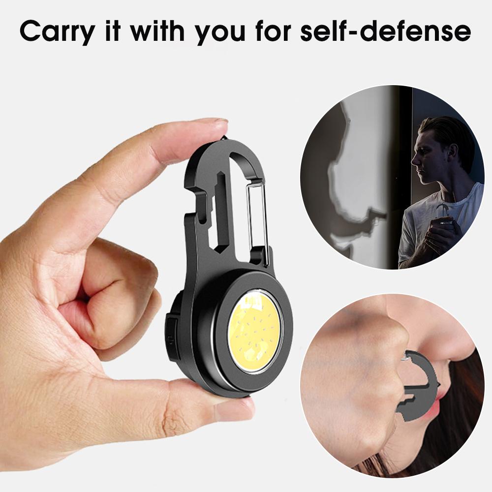 Lampe porte-clés portable multifonctionnelle