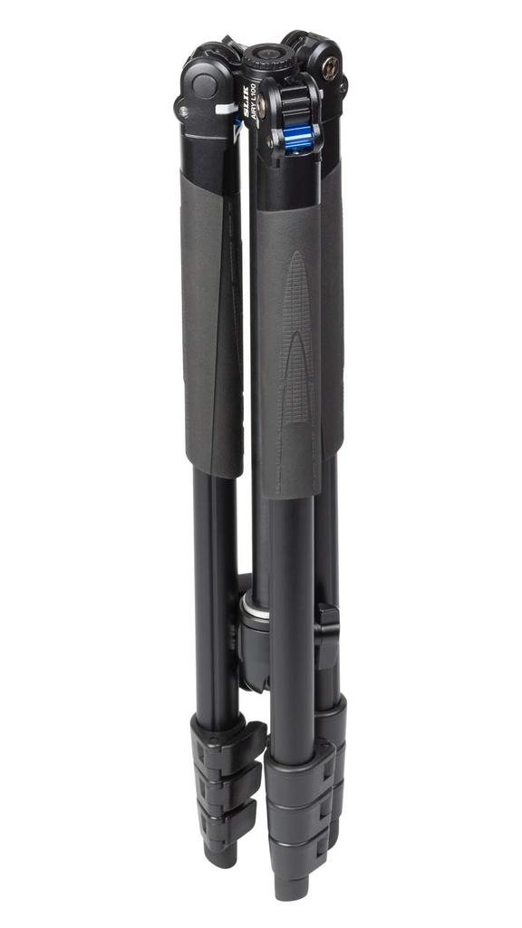 SLIK Airy L100 WQ Tripod with Double Quick Shoe Lever and Reversible Legs Set, Aluminum, 4-Section, Lock, Free-Mount Head, (Product Number 107249)