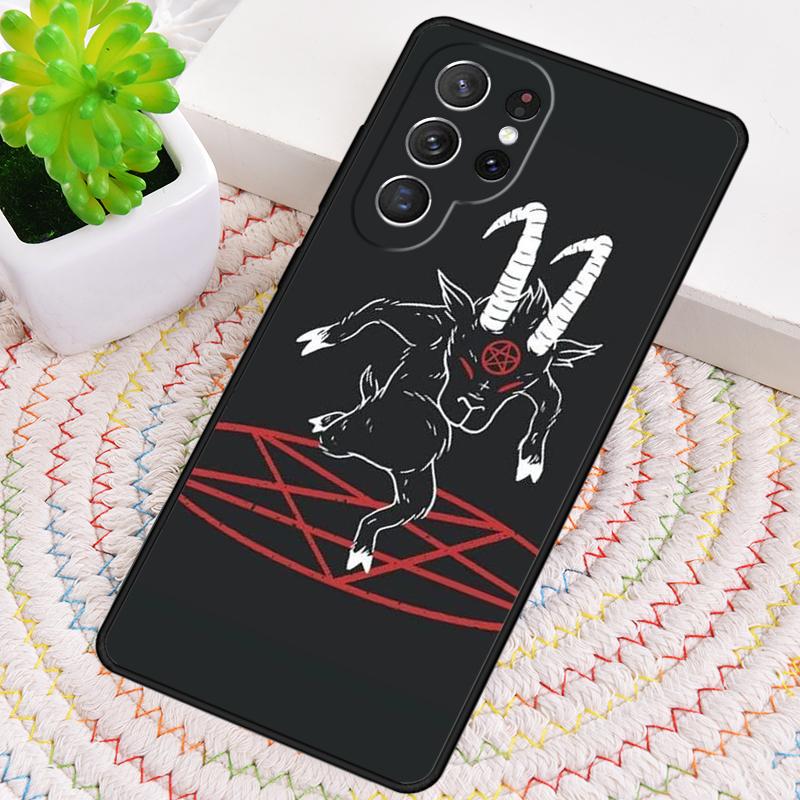 Pentagram 666 Demonic Silicone Phone Case For Samsung Galaxy Note 10 Pro S26 S25 S24 S23 S22 S21 Plus S25Ultra Capa Cover