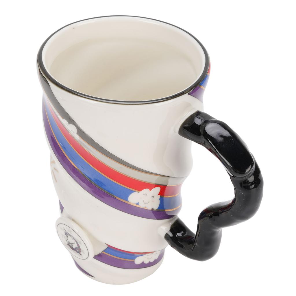 Ceramic Coffee Mug Big 520ml Capacity with Lid Innovative Unique for Home Travel