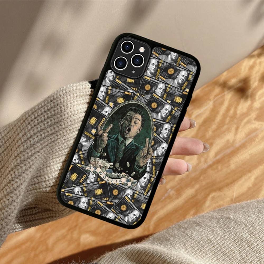 TV The W-Wolf Of W-Wall S-Street For IPhone 17 16 Pro Max Air 15 14 13 12 Mini Plus 11 Hard PC+TPU Phone Back Cover