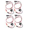 4PCS Wire Harness Fit for NOCO Battery Charger Support for X Connect GC002 M6 1 4 Inch XL Eyelet Terminal Connector