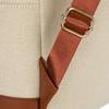 Large, Urban Women's Backpack In Beige-brown Color with an Outer Pocket - Peterson