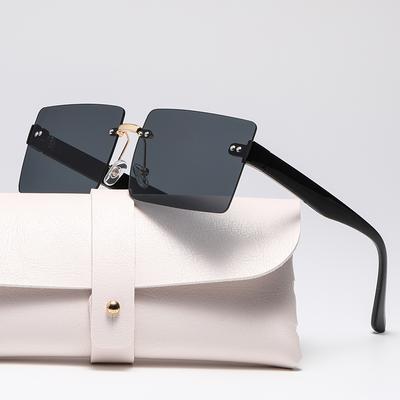 Vintage Fashion Women Sunglasses Luxury Brand Design Square Gradient UV400 Sun Glasses Trendy Mirror Lens