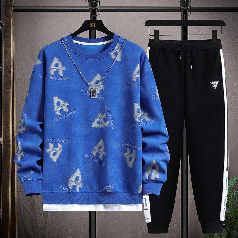 

Подростковый спортивный костюм с длинным рукавом для возраста 12–15 лет – Стильная одежда для весны и осени 3XL (Approx. 140-160 kg)