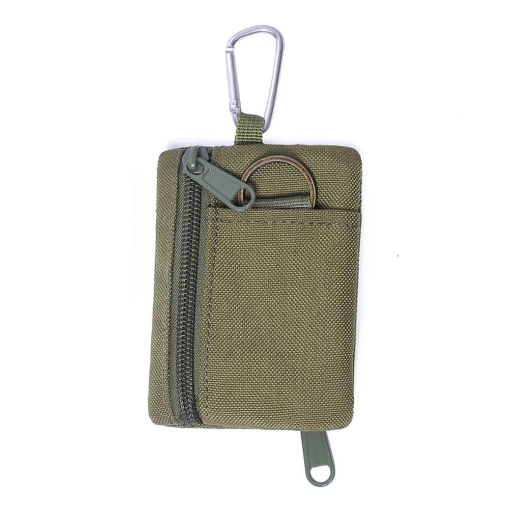 Повседневная Мини-монетница Водонепроницаемая с Нейлоновым Шнурком Сумка для Хранения Молния Оксфордская Ткань Ключница