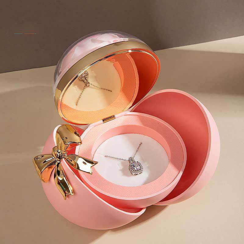 Valentine's Day Gift Bow Jewelry Box Ring Box Necklace Box Pendant Proposal Wedding Decoration Girlfriend Gift Packaging