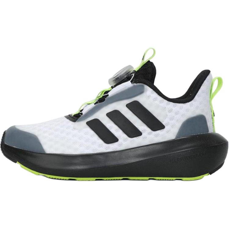 Adidas Fortarun 3.0 Boa Lightweight Durable Low-Top Running Shoes Kids Sneakers White Black JP5804