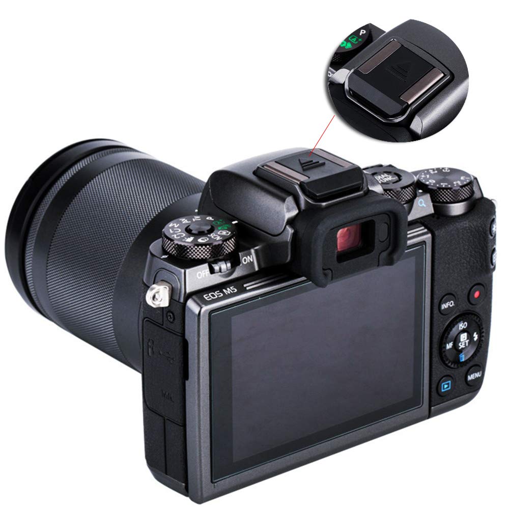 Pack of 4 JJC Hot Shoe for Canon EOS Kiss Mark II Covers/Caps R100, R5C, R3, R5, R6, R, RP, 90D, 80D, M, M2, X10i, X10, X9, X9i, X8i, 6DM2, 5DM4,