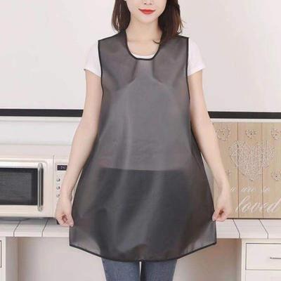 Apron Fastener Tape Fixation Back Mesh Design Waterproof Oilproof Leak-proof Breathable Sleeveless Apron Home Supply