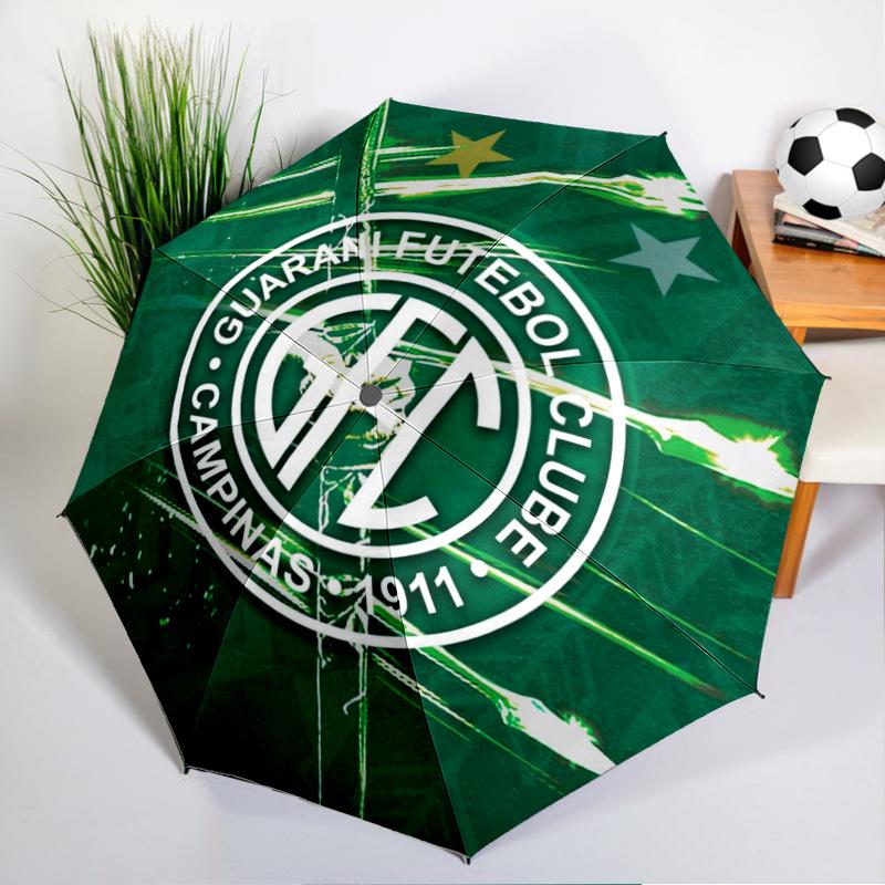 Football Club Emblem Printed Automatic Umbrella, 8-Frame for Travel, camping, Casual Umbrella, Essential Gift for  for family and friends