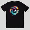 T-Shirt Aquarell Retro Coole Katzen