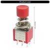Industrial Push Button Switches PS102 3Pin 6Pin Configuration 250VAC 2A 120VAC 5A Instantly Reset Durability Mechanism