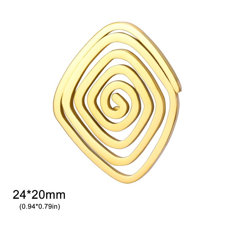 Stainless Steel Spiral Swirl Maze Wolf Head Pins Brooch For Women Men Geometric Suit Collar Badges Jewelry 2026 Trendy Gift