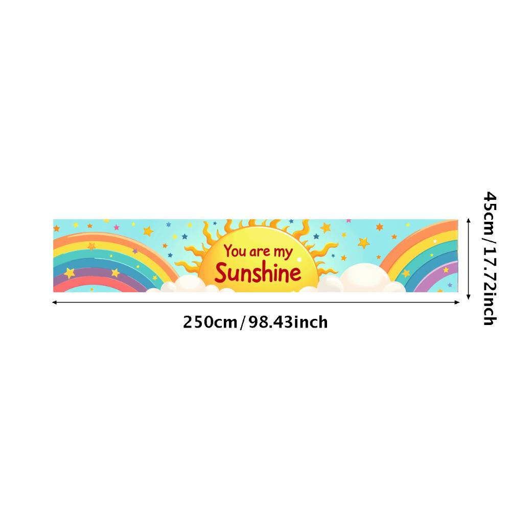 

Sunshine Decor Inspirational Vibrant Theme Party Supplies Beautiful Banner for Kids