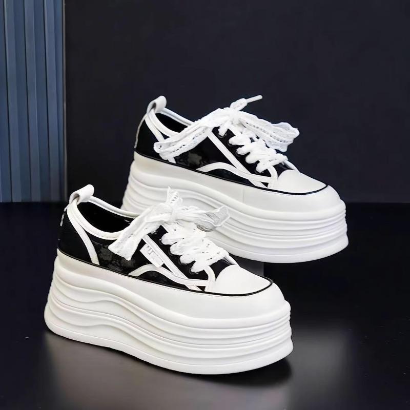 Thick-soled Heightening Little White Shoes Women's New Spring and Summer Women's Shoes Muffin Fashion Versatile Casual Sports Board Shoes