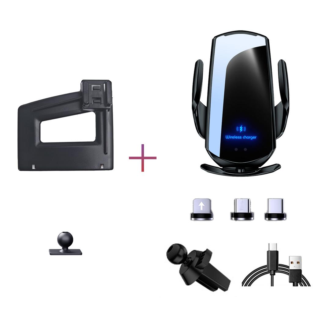 Car Phone Holder For Mitsubishi Pajero 2011 2012 2013 2014-2022 Mobile Phone Mounts Car Wireless Charging Special Fixed Base