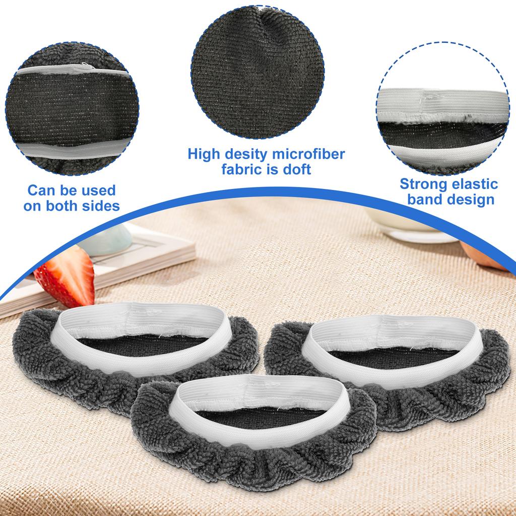 16PCS Steam Mop Pads Replacement Microfiber Mop Pads Washable Reusable Steam Cloth Accessories for Handheld Steam Cleaner Home