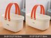 Portable Handle Bath Basket Plastic Mesh Basket Bathroom Shower Wash Bath Large Capacity Storage Basket Toilet Cleaning Supplies