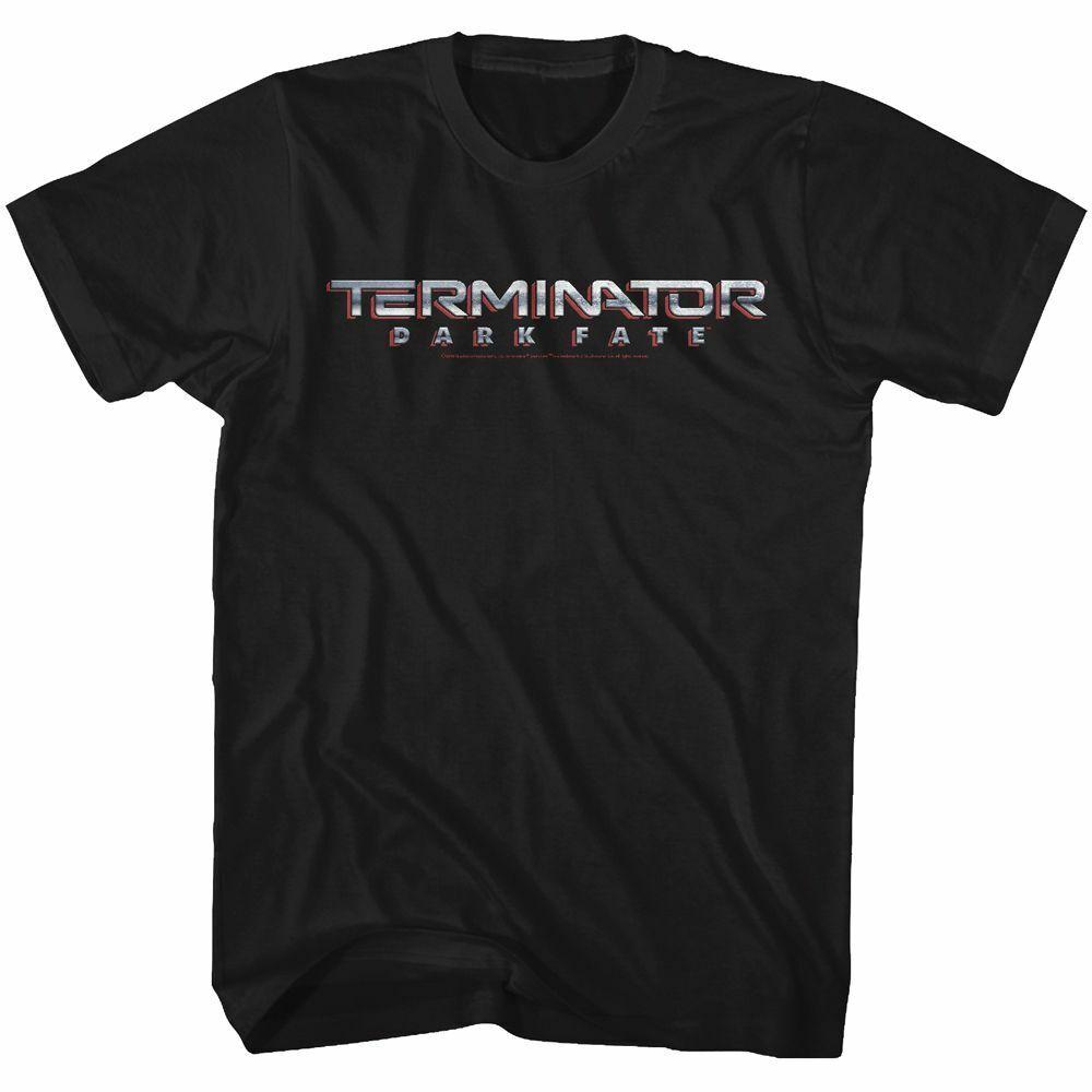 Terminator Dark Fate Dark Fate Chrome Logo Black Adult T-Shirt Unisex T-Shirt