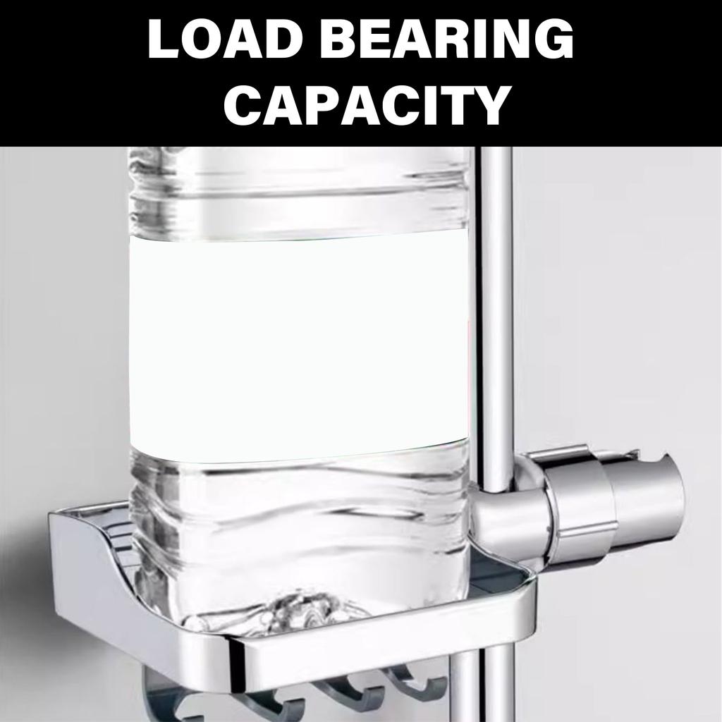 Handheld Shower Bracket Soap Dish Adjustable Shower Head Holder Replacement Shower Rail Soap Tray Easy To Install