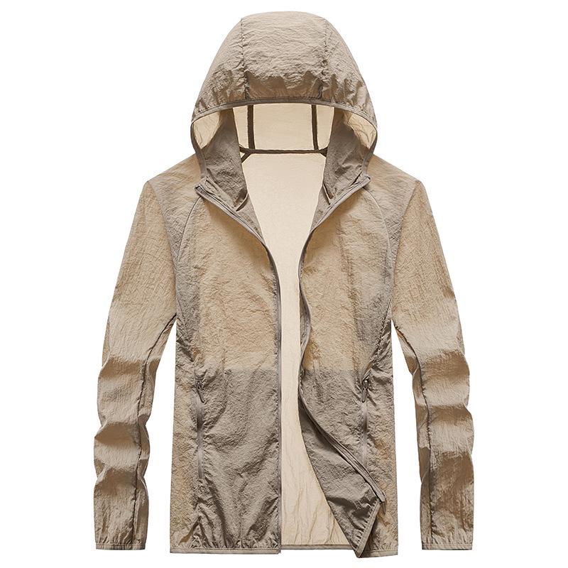 

Унисекс быстросохнущая куртка с защитой от солнца - Защита от УФ-лучей, Дышащая, Легкая, С капюшоном, С логотипом на заказ 2XL