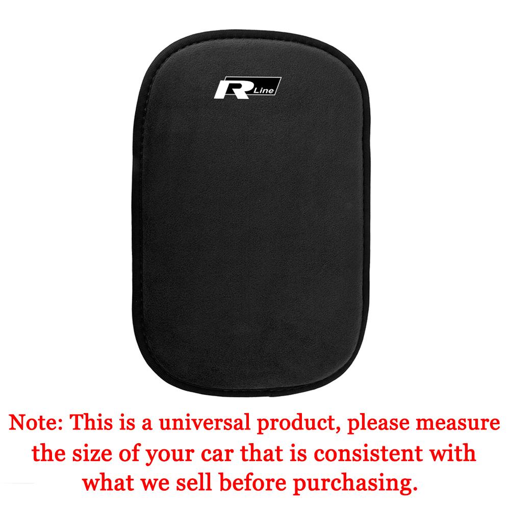 W13Car Center Console Arm Rest Box Pad Auto Accessorie For Volkswagen VW Polo Bora Rline Jetta Golf 7 8 Tiguan Passat Touran Beetle